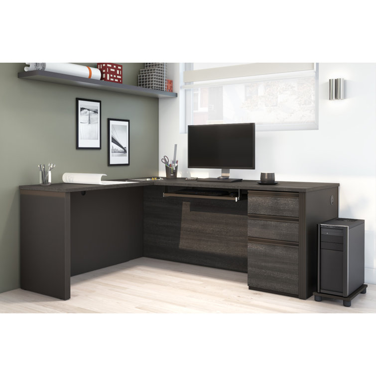 Ebern Designs Kenworthy Reversible LShaped Executive Desk & Reviews Wayfair